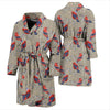 Birds Pattern Print Design 05 Men Bathrobe-JORJUNE.COM