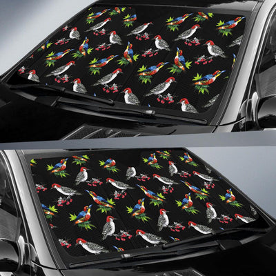 Birds Pattern Print Design 06 Car Sun Shade-JORJUNE.COM