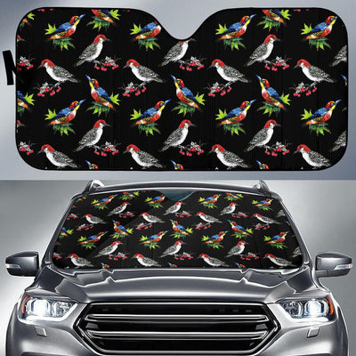 Birds Pattern Print Design 06 Car Sun Shade-JORJUNE.COM