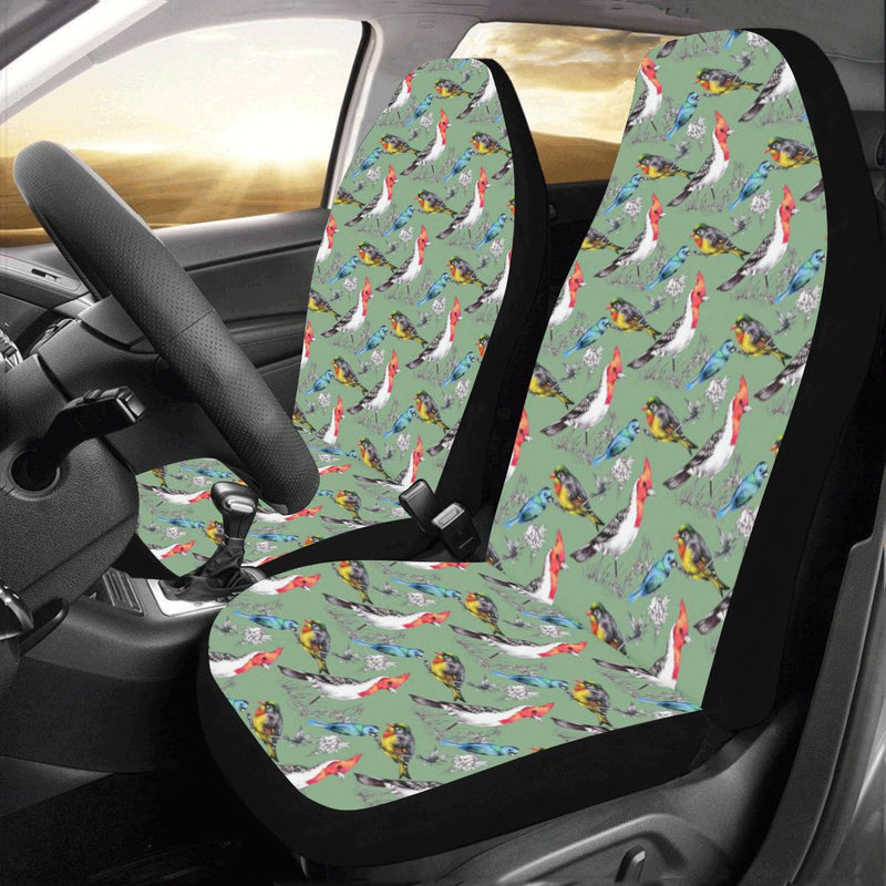 Birds Pattern Print Design 07 Car Seat Covers (Set of 2)-JORJUNE.COM