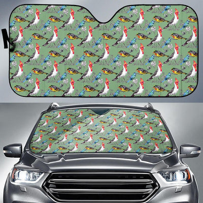 Birds Pattern Print Design 07 Car Sun Shade-JORJUNE.COM