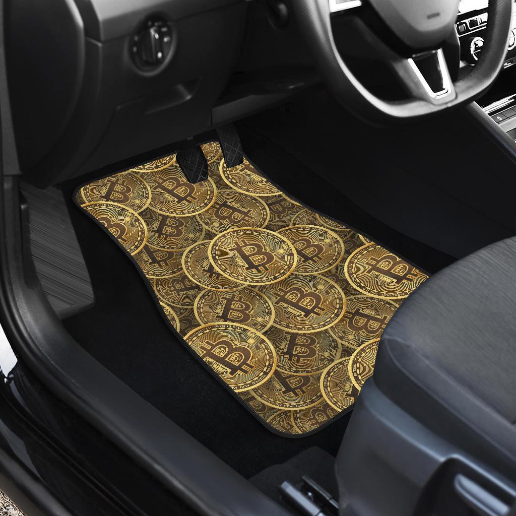 Bitcoin Pattern Print Design DO01 Car Floor Mats-JorJune