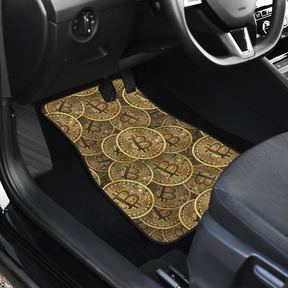 Bitcoin Pattern Print Design DO01 Car Floor Mats-JorJune