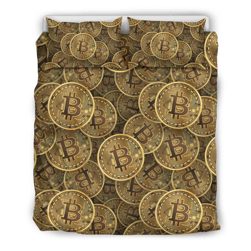 Bitcoin Pattern Print Design DO01 Duvet Cover Bedding Set-JORJUNE.COM