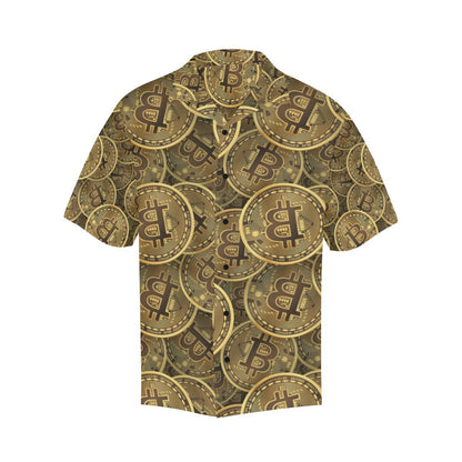 Bitcoin Pattern Print Design DO01 Men Hawaiian Shirt-JorJune
