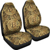 Bitcoin Pattern Print Design DO01 Universal Fit Car Seat Covers