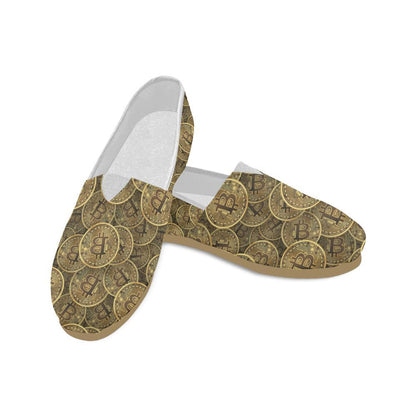 Bitcoin Pattern Print Design DO01 Women Casual Shoes-JorJune.com