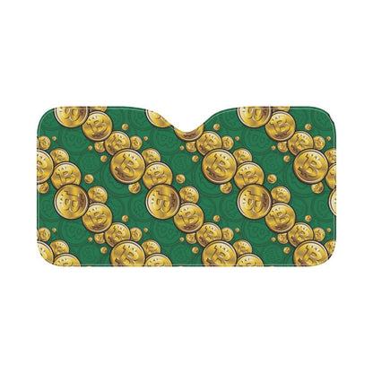 Bitcoin Pattern Print Design DO02 Car Sun Shade-JorJune