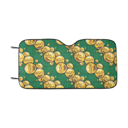 Bitcoin Pattern Print Design DO02 Car Sun Shade-JorJune