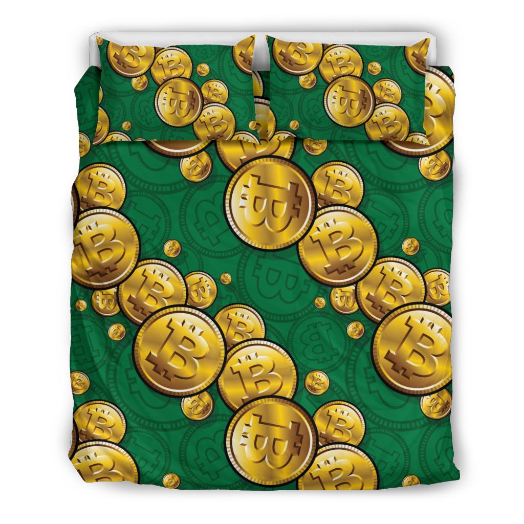 Bitcoin Pattern Print Design DO02 Duvet Cover Bedding Set-JORJUNE.COM