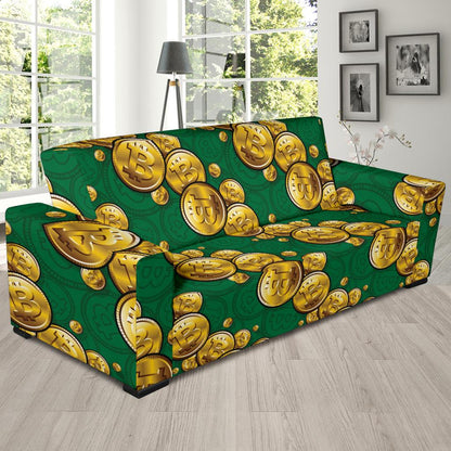 Bitcoin Pattern Print Design DO02 Sofa Slipcover-JORJUNE.COM