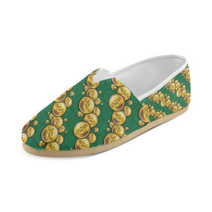 Bitcoin Pattern Print Design DO02 Women Casual Shoes-JorJune.com