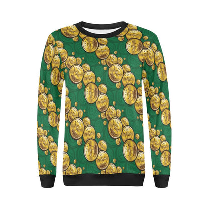 Bitcoin Pattern Print Design DO02 Women Long Sleeve Sweatshirt-JorJune