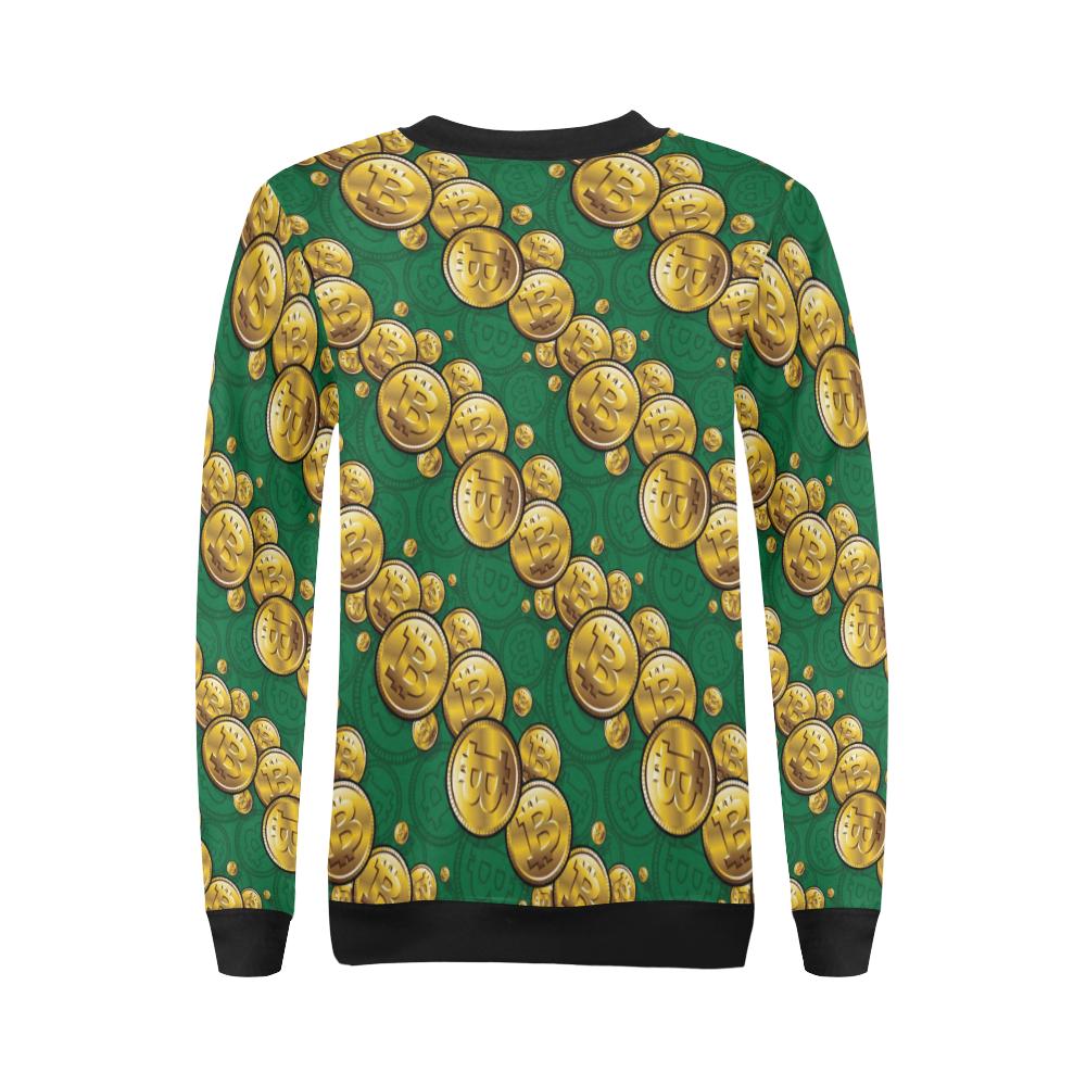 Bitcoin Pattern Print Design DO02 Women Long Sleeve Sweatshirt-JorJune