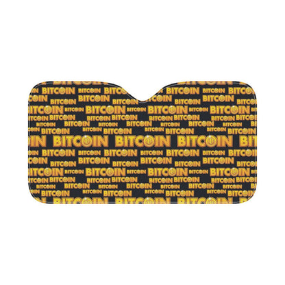 Bitcoin Pattern Print Design DO03 Car Sun Shade-JorJune