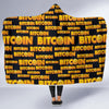 Bitcoin Pattern Print Design DO03 Hooded Blanket-JORJUNE.COM