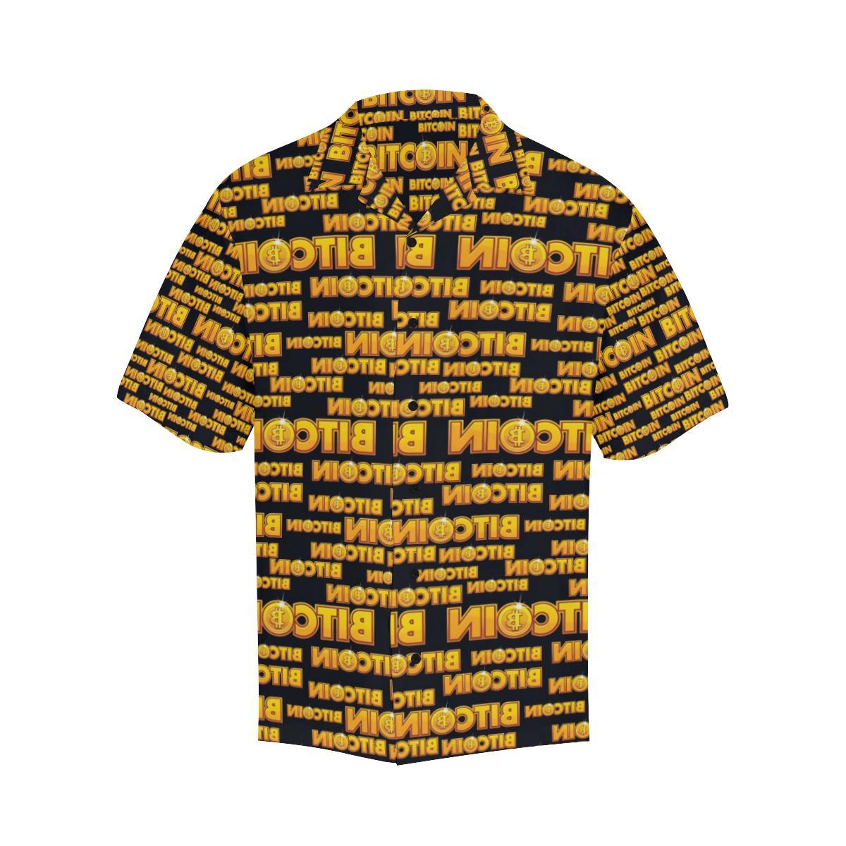 Bitcoin Pattern Print Design DO03 Men Hawaiian Shirt-JorJune