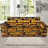 Bitcoin Pattern Print Design DO03 Sofa Slipcover-JORJUNE.COM