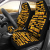 Bitcoin Pattern Print Design DO03 Universal Fit Car Seat Covers