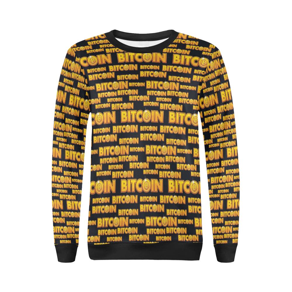 Bitcoin Pattern Print Design DO03 Women Long Sleeve Sweatshirt-JorJune