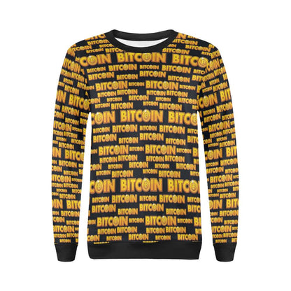 Bitcoin Pattern Print Design DO03 Women Long Sleeve Sweatshirt-JorJune