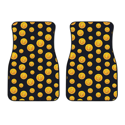 Bitcoin Pattern Print Design DO04 Car Floor Mats-JorJune