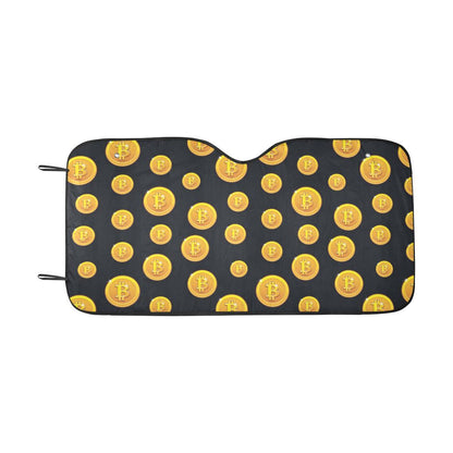 Bitcoin Pattern Print Design DO04 Car Sun Shade-JorJune