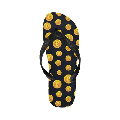 Bitcoin Pattern Print Design DO04 Flip Flops-JorJune