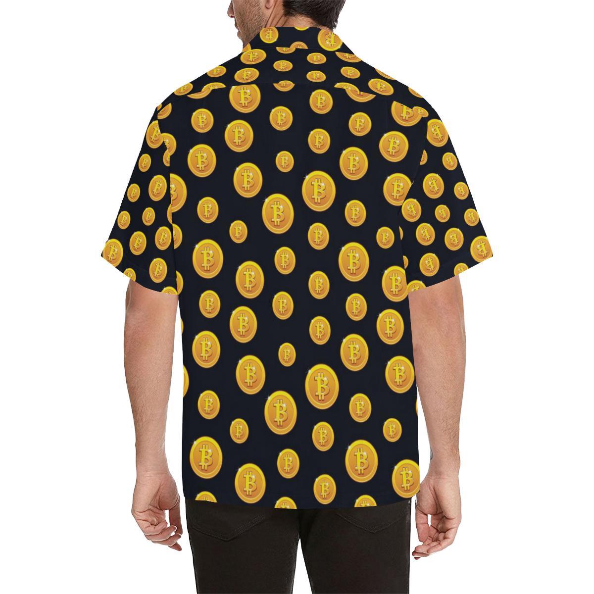Bitcoin Pattern Print Design DO04 Men Hawaiian Shirt-JorJune