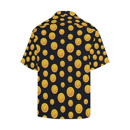 Bitcoin Pattern Print Design DO04 Men Hawaiian Shirt-JorJune