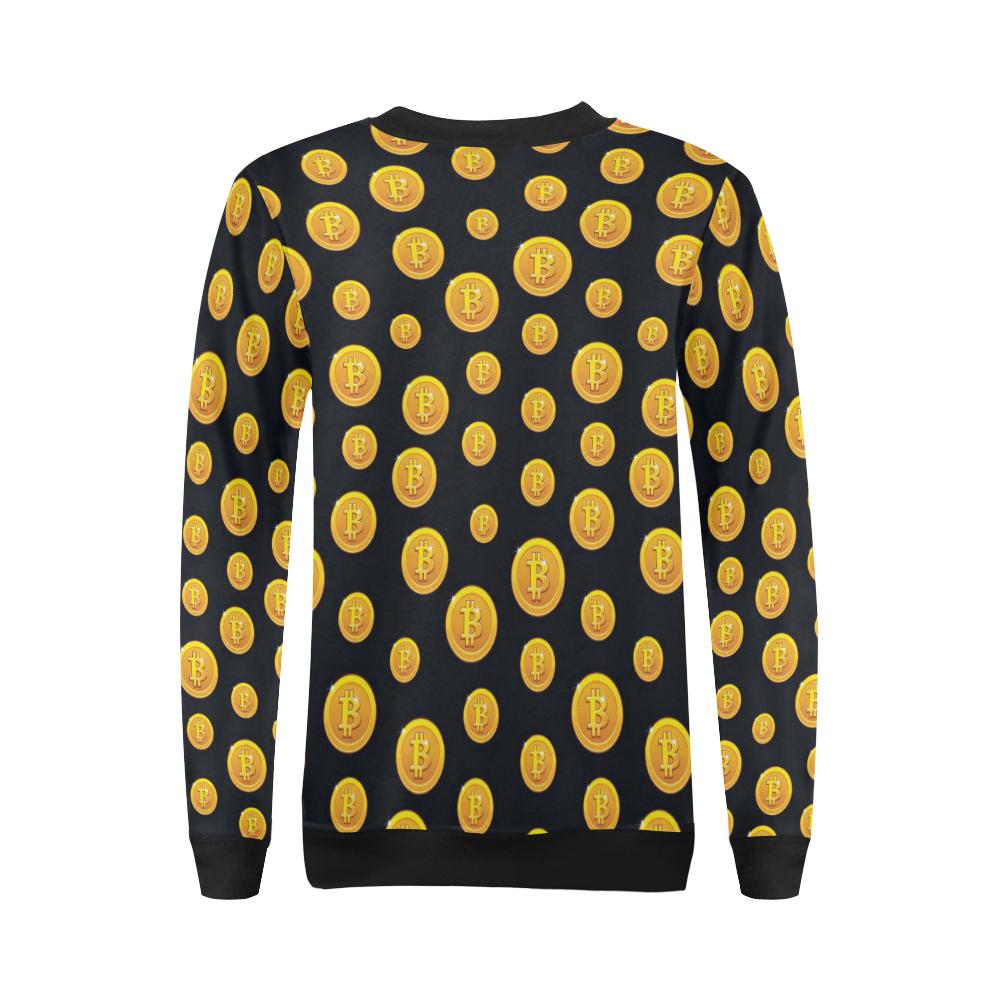 Bitcoin Pattern Print Design DO04 Women Long Sleeve Sweatshirt-JorJune
