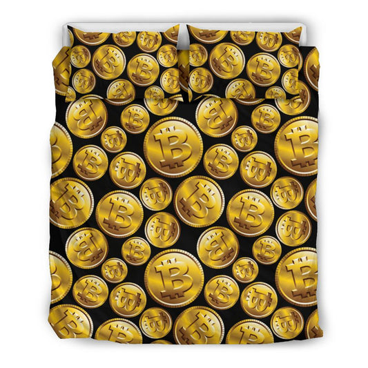 Bitcoin Pattern Print Design DO05 Duvet Cover Bedding Set-JORJUNE.COM