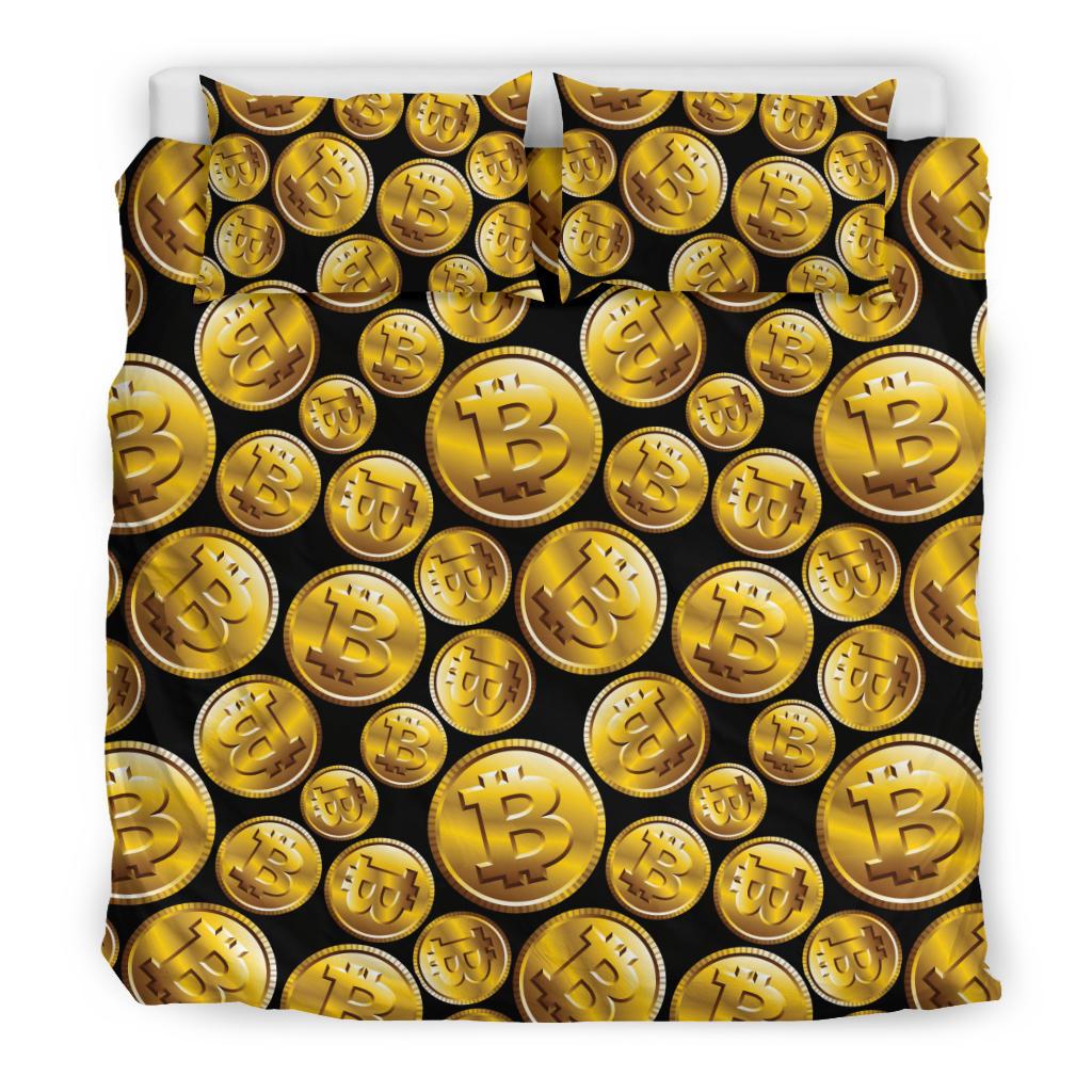 Bitcoin Pattern Print Design DO05 Duvet Cover Bedding Set-JORJUNE.COM