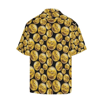 Bitcoin Pattern Print Design DO05 Men Hawaiian Shirt-JorJune