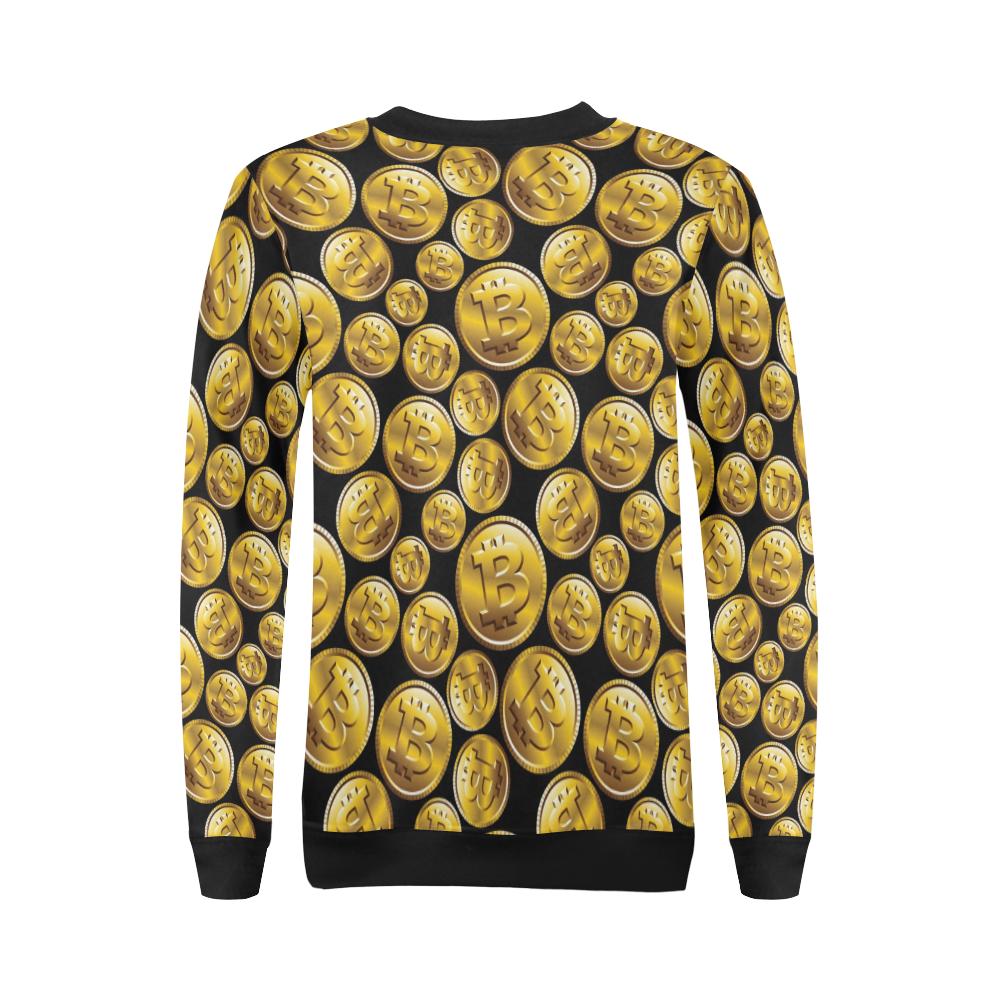 Bitcoin Pattern Print Design DO05 Women Long Sleeve Sweatshirt-JorJune