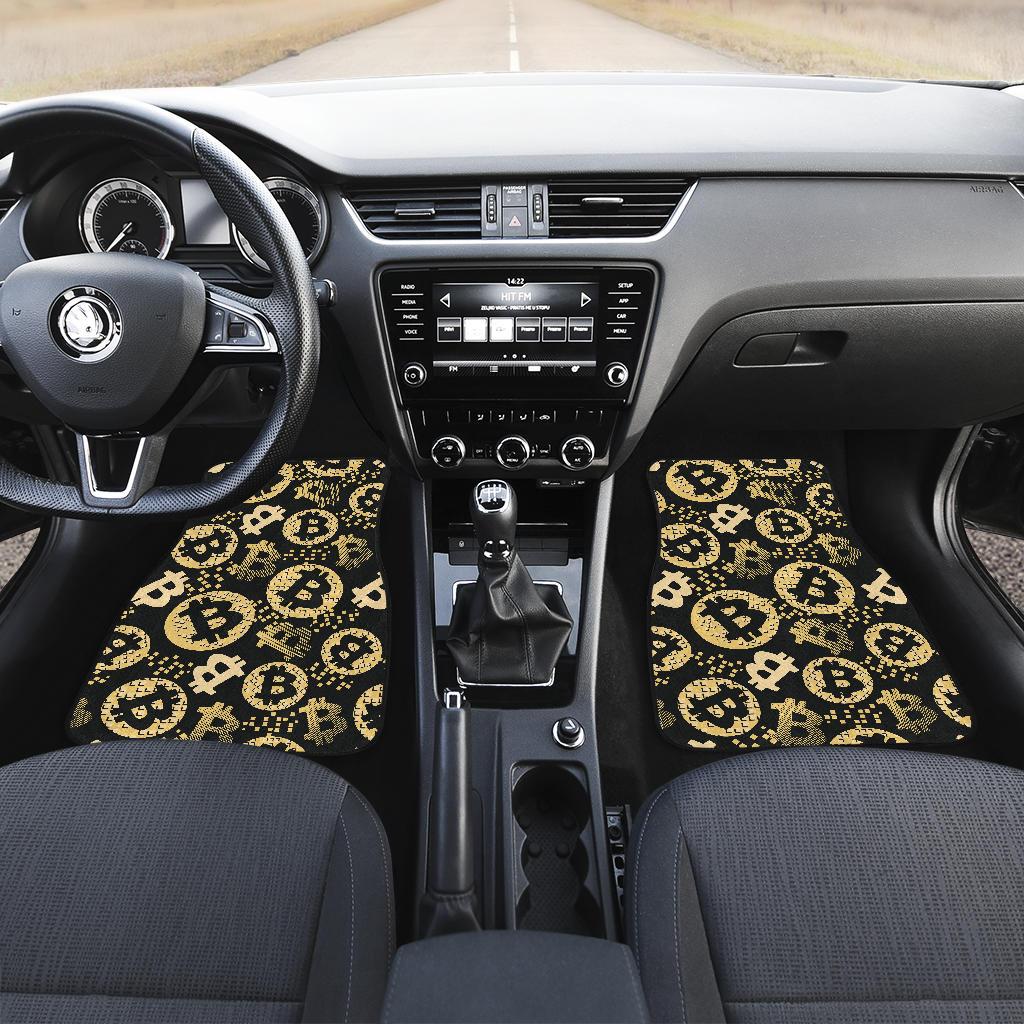 Bitcoin Pattern Print Design DO06 Car Floor Mats-JorJune