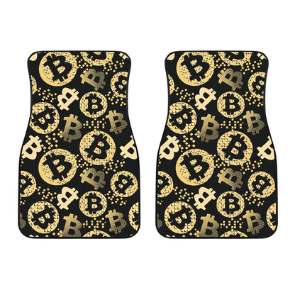 Bitcoin Pattern Print Design DO06 Car Floor Mats-JorJune