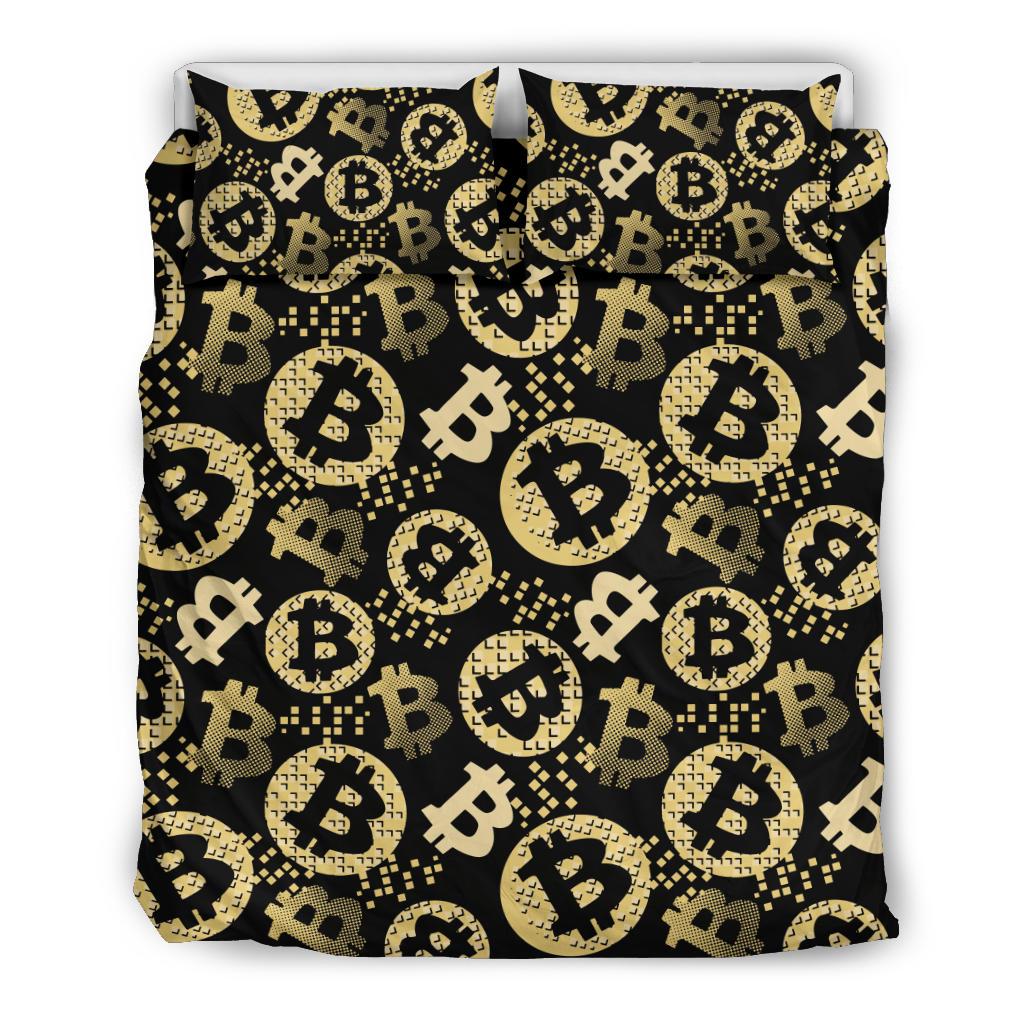 Bitcoin Pattern Print Design DO06 Duvet Cover Bedding Set-JORJUNE.COM