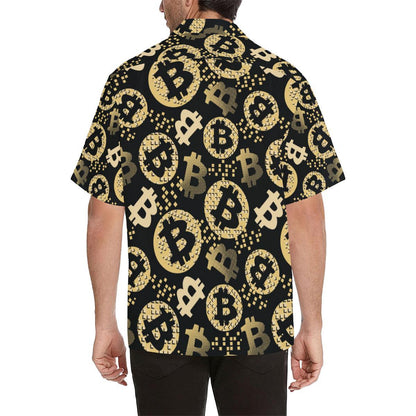 Bitcoin Pattern Print Design DO06 Men Hawaiian Shirt-JorJune