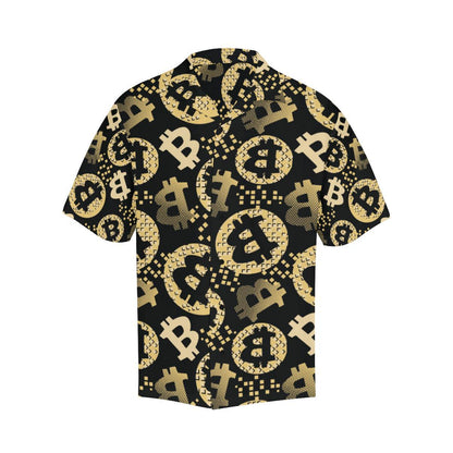 Bitcoin Pattern Print Design DO06 Men Hawaiian Shirt-JorJune