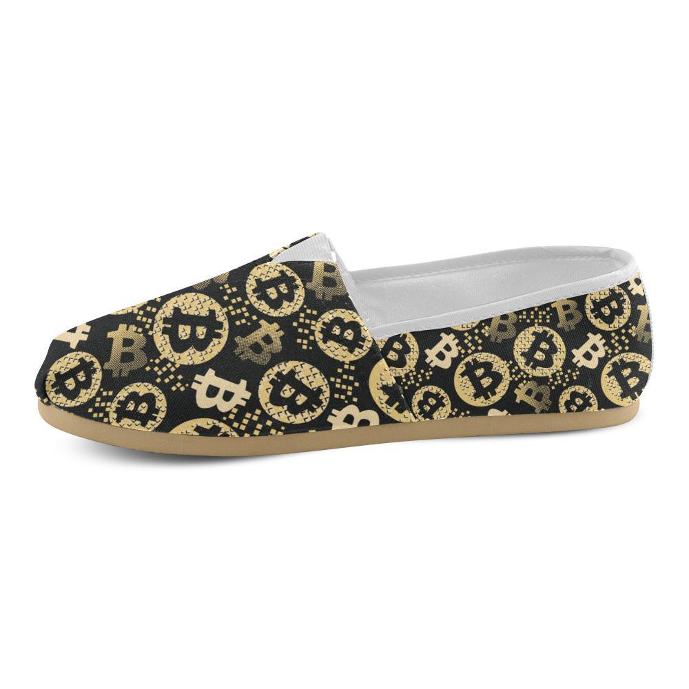 Bitcoin Pattern Print Design DO06 Women Casual Shoes-JorJune.com