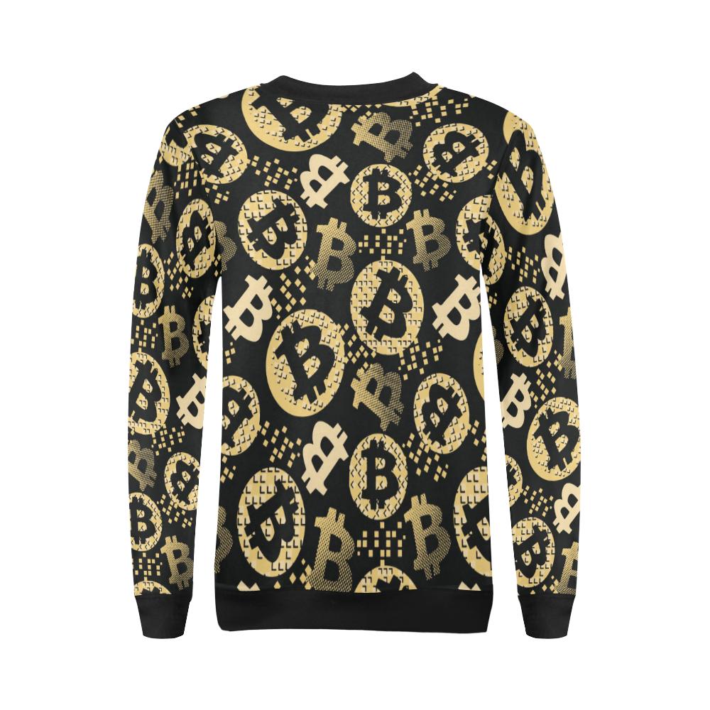 Bitcoin Pattern Print Design DO06 Women Long Sleeve Sweatshirt-JorJune