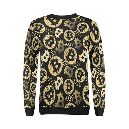 Bitcoin Pattern Print Design DO06 Women Long Sleeve Sweatshirt-JorJune
