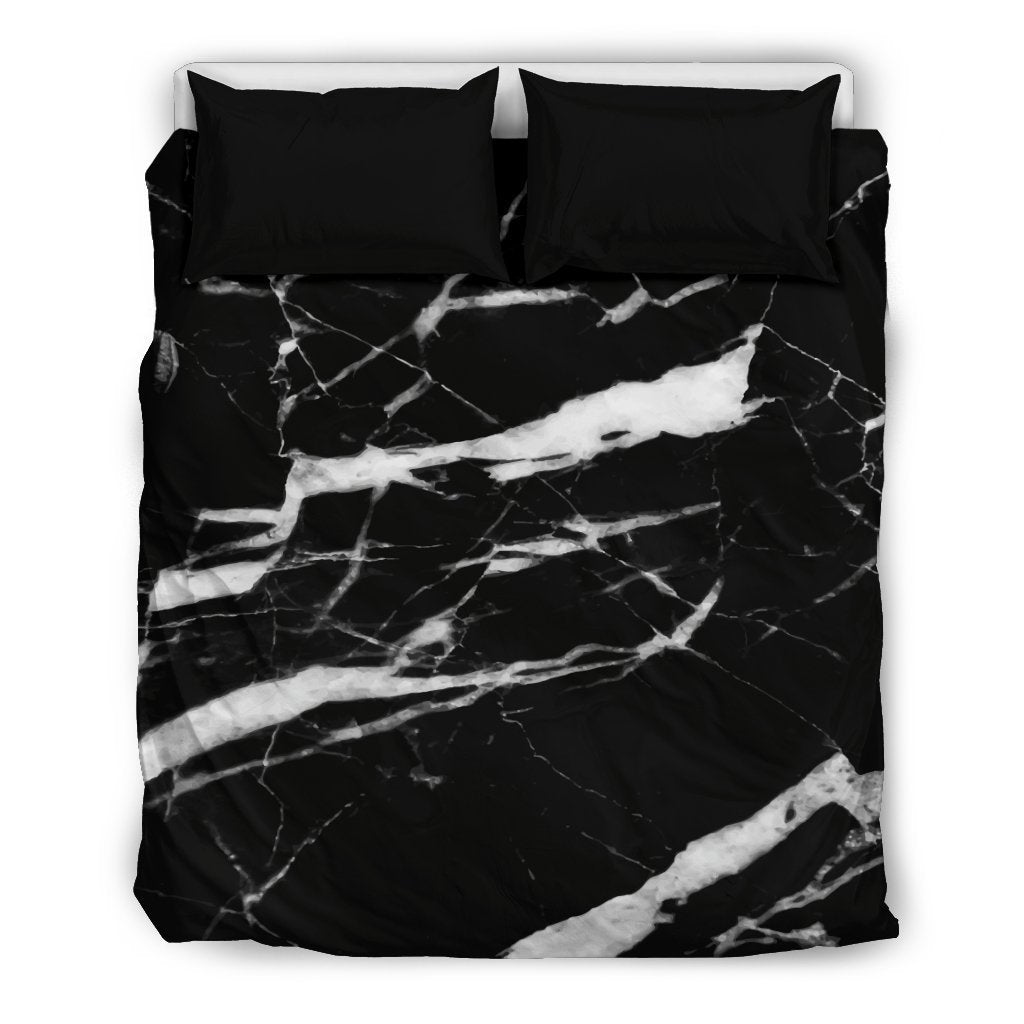 Black and White Marble Duvet Cover Bedding Set