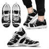 Black and White Marble Men Sneakers