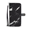 Black and White Marble Wallet Phone Case