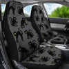 Black Cat Cute Print Pattern Universal Fit Car Seat Covers