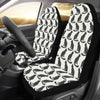 Black Cat Pattern Print Design 02 Car Seat Covers (Set of 2)-JORJUNE.COM