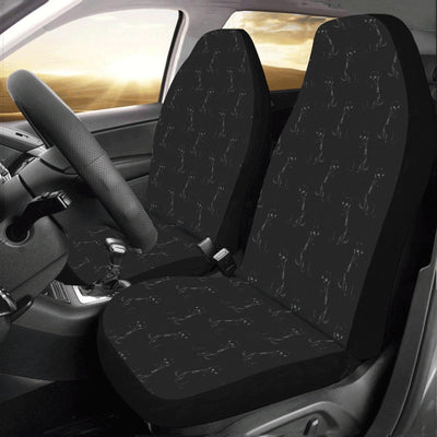 Black Cat Pattern Print Design 03 Car Seat Covers (Set of 2)-JORJUNE.COM