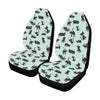 Black Cat Pattern Print Design 04 Car Seat Covers (Set of 2)-JORJUNE.COM